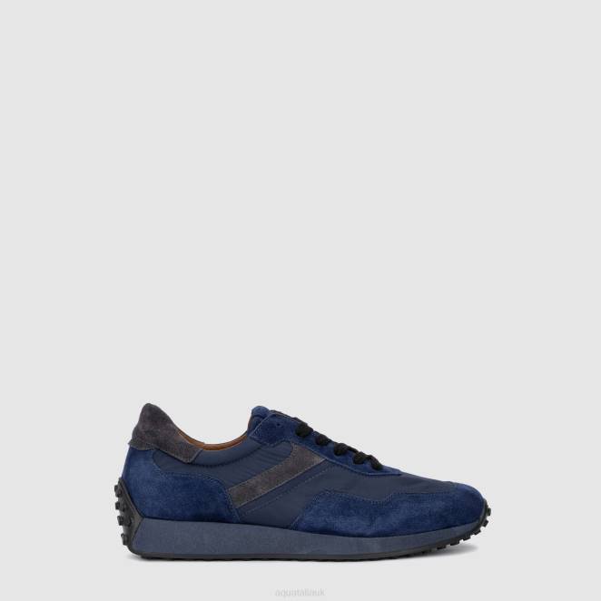 Shoe Men Aquatalia 860T236 MAURIZIO COBALT