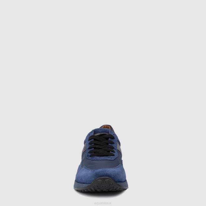 Shoe Men Aquatalia 860T236 MAURIZIO COBALT