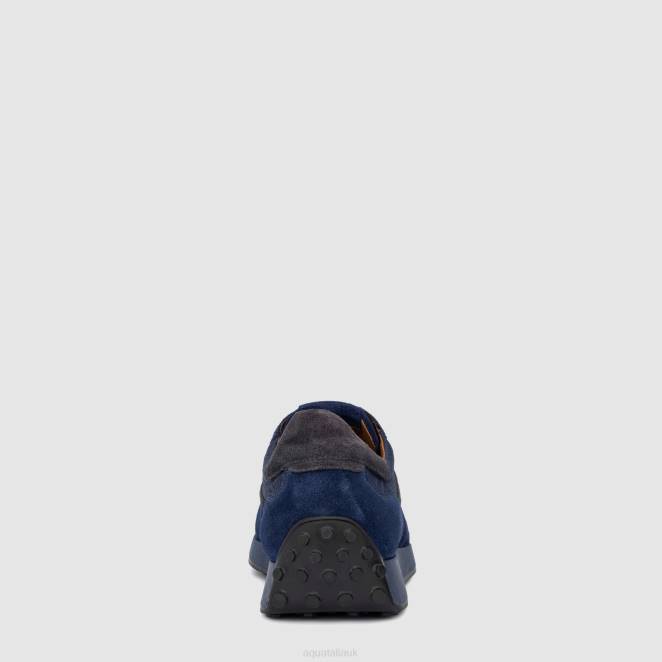 Shoe Men Aquatalia 860T236 MAURIZIO COBALT
