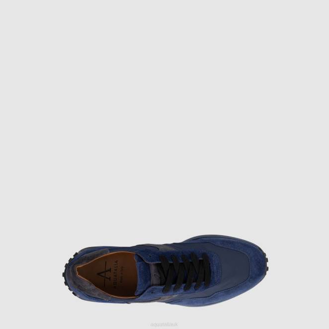 Shoe Men Aquatalia 860T236 MAURIZIO COBALT