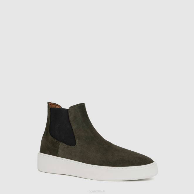 Shoe Men Aquatalia 860T245 DEMARIO DARK GREEN