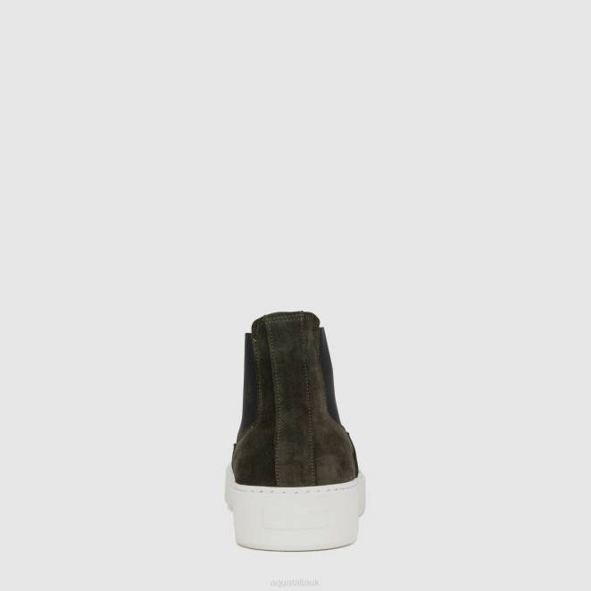 Shoe Men Aquatalia 860T245 DEMARIO DARK GREEN