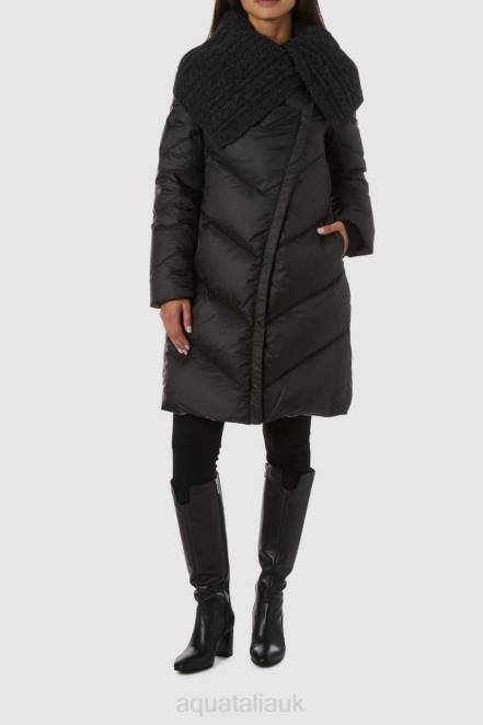 Clothing Women Aquatalia 860T283 SCIARPA BLACK