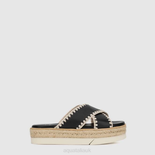 Shoe Women Aquatalia 860T197 SYLVIE BLACK/NATURAL