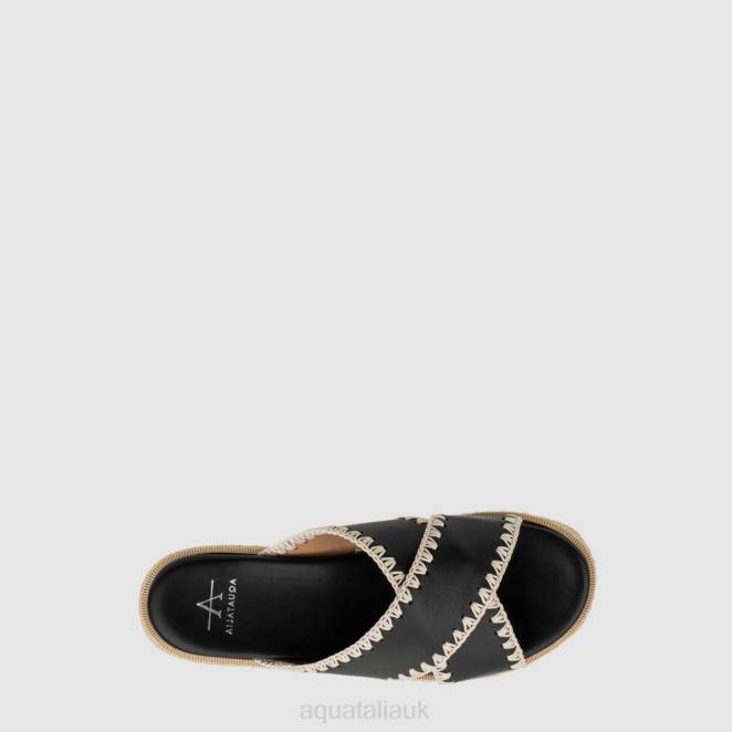 Shoe Women Aquatalia 860T197 SYLVIE BLACK/NATURAL